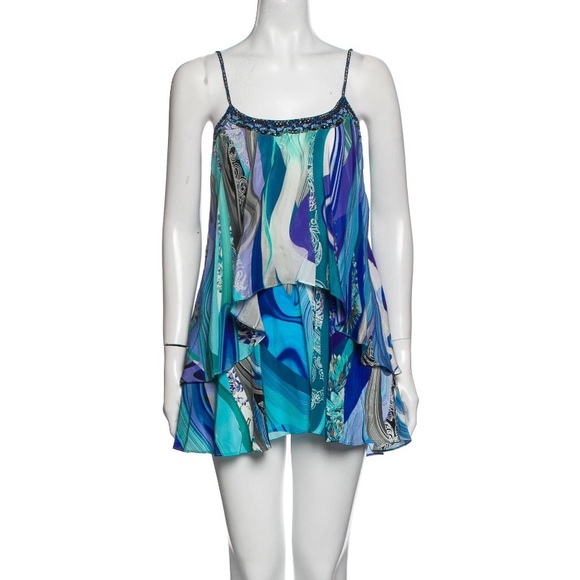 Camilla Pants - Camilla Silk Wategos Wanderlust Print Playsuit